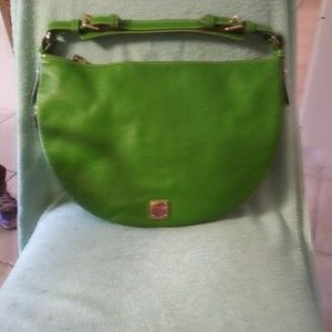 Doone & Bourke emerald green expandable bag